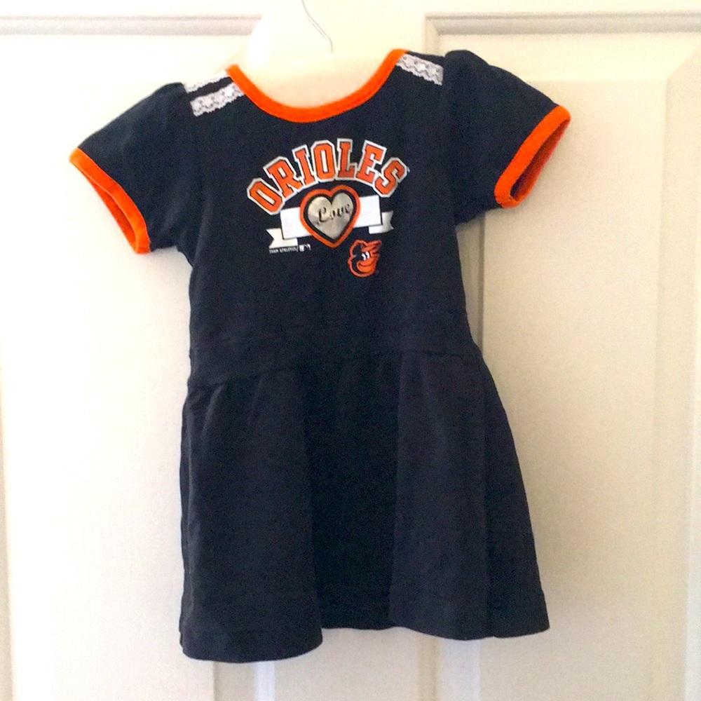 Orioles dress for 18 months girls. Preowned. Smoke and pet free home.
